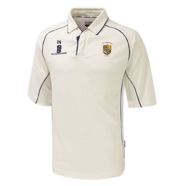 Old Isleworthians CC - Premier 3/4 Sleeve Navy Trim Shirt