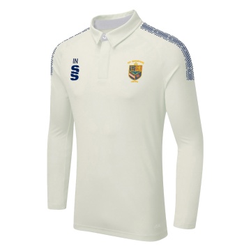 DUAL LONG SLEEVE CRICKET SHIRT (WOMENS)-Ivory