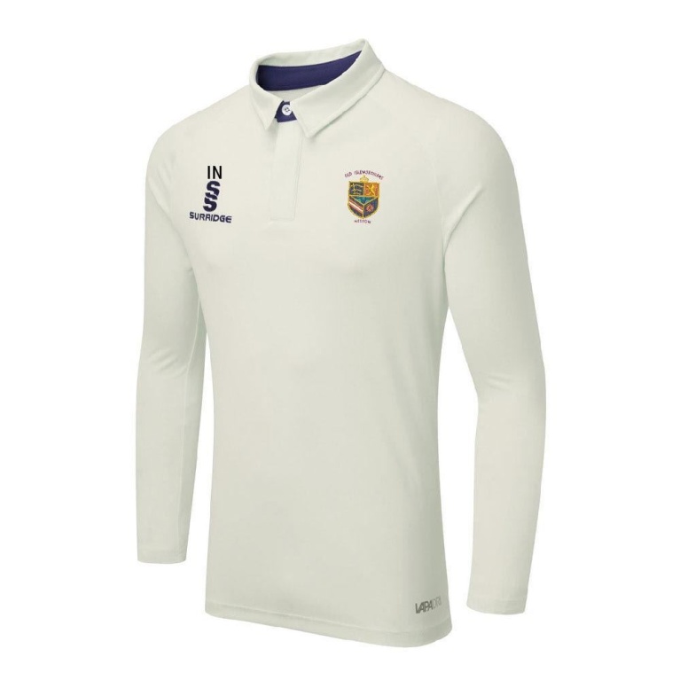 Old Isleworthians CC - Ergo Long Sleeve Navy Trim Shirt